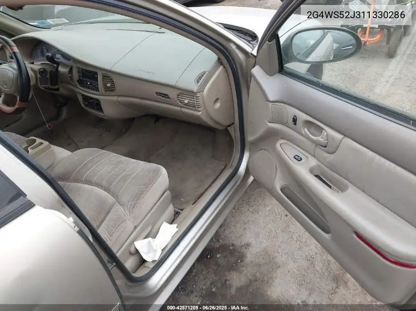 2001 Buick Century Custom VIN: 2G4WS52J311330286 Lot: 42571209