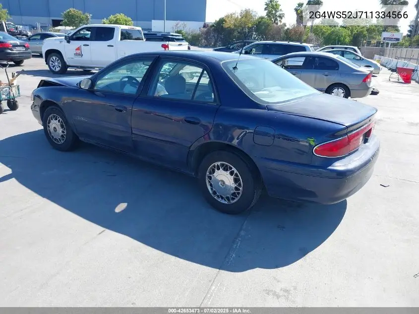 2001 Buick Century Custom VIN: 2G4WS52J711334566 Lot: 42653473