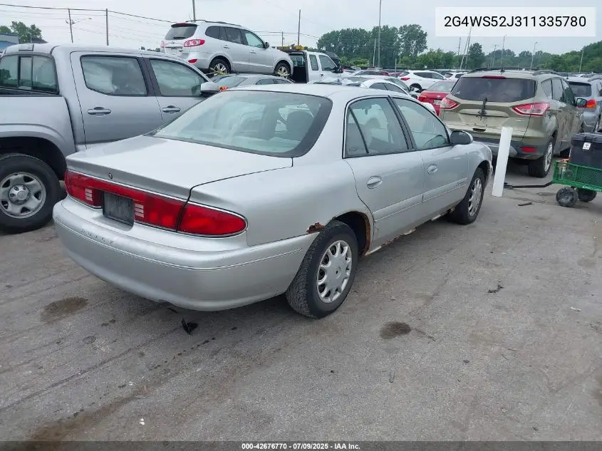 2001 Buick Century Custom VIN: 2G4WS52J311335780 Lot: 42676770