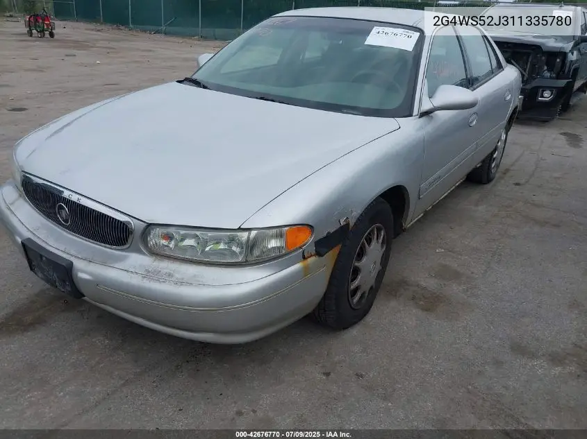 2001 Buick Century Custom VIN: 2G4WS52J311335780 Lot: 42676770