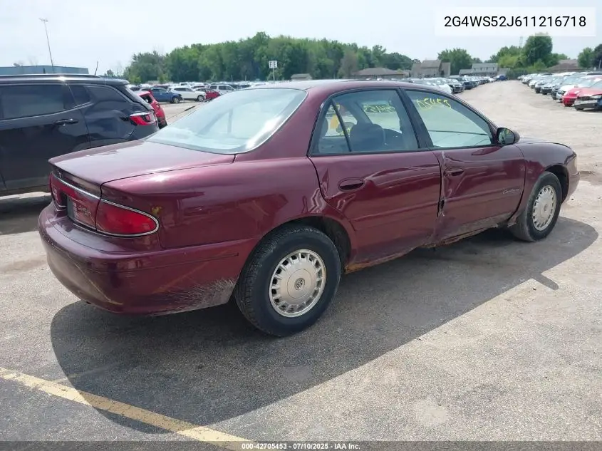 2001 Buick Century Custom VIN: 2G4WS52J611216718 Lot: 42705453
