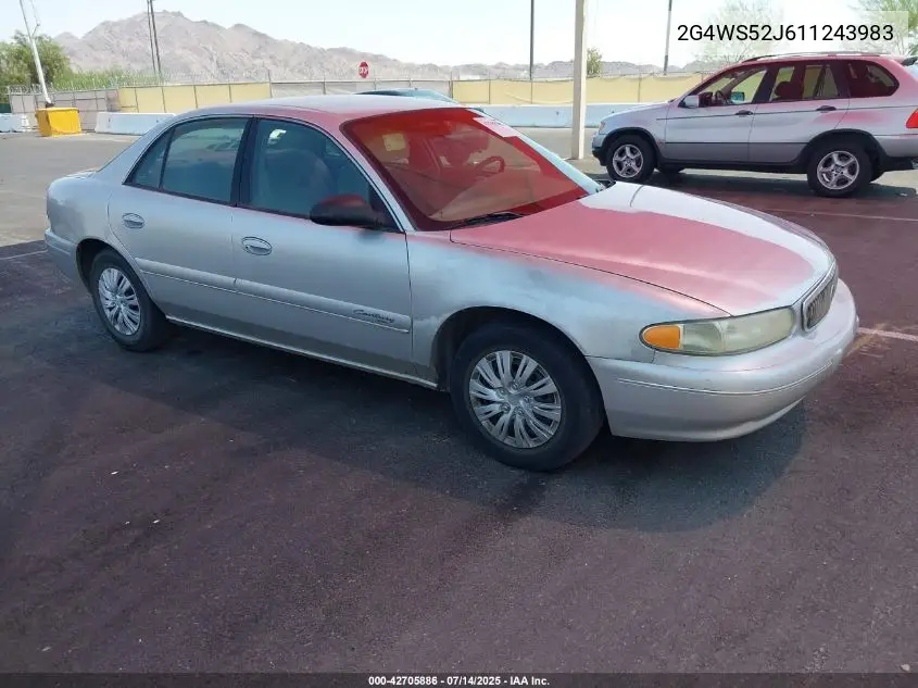 2001 Buick Century Custom VIN: 2G4WS52J611243983 Lot: 42705886