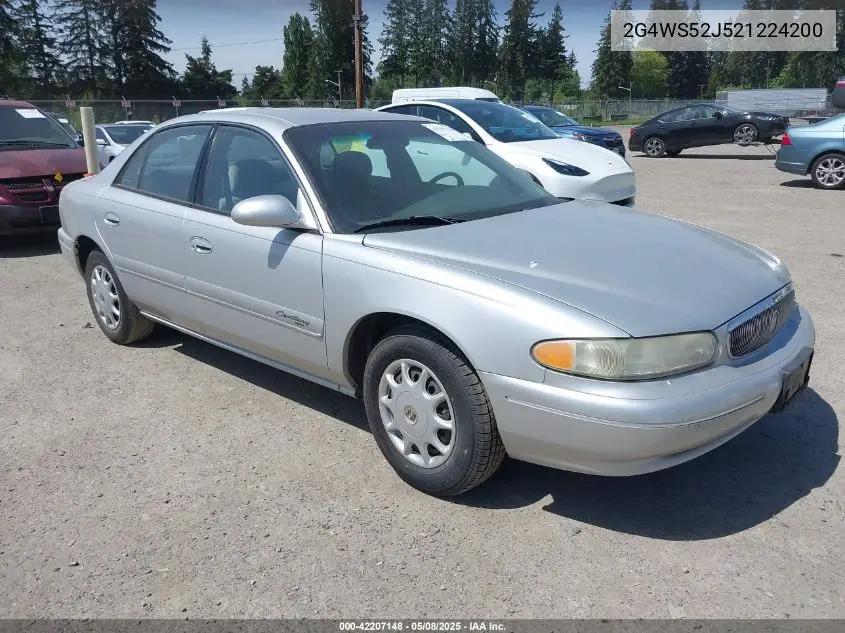 2002 Buick Century Custom VIN: 2G4WS52J521224200 Lot: 42207148