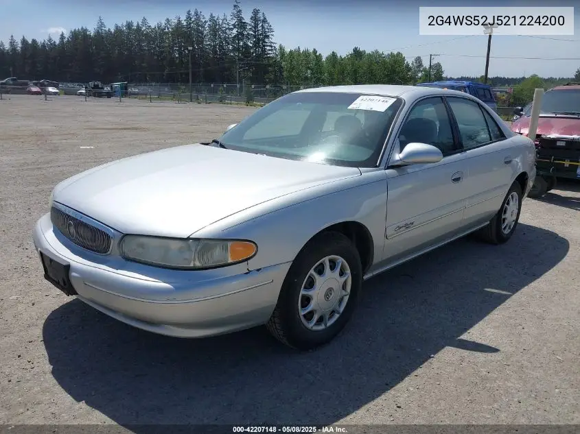 2002 Buick Century Custom VIN: 2G4WS52J521224200 Lot: 42207148