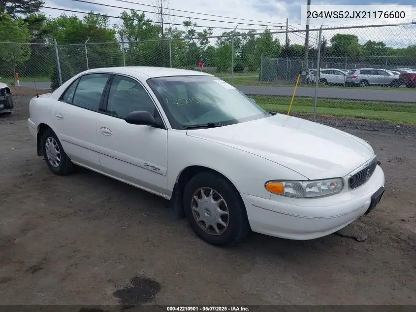 2002 Buick Century Custom VIN: 2G4WS52JX21176600 Lot: 42210901
