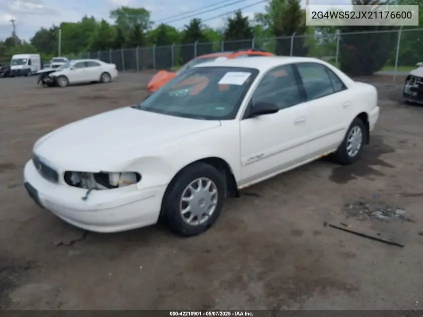 2002 Buick Century Custom VIN: 2G4WS52JX21176600 Lot: 42210901