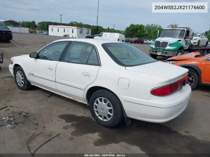 2002 Buick Century Custom VIN: 2G4WS52JX21176600 Lot: 42210901