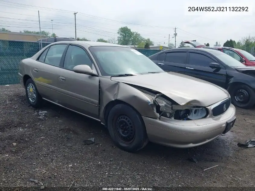 2002 Buick Century Custom VIN: 2G4WS52J321132292 Lot: 42211640