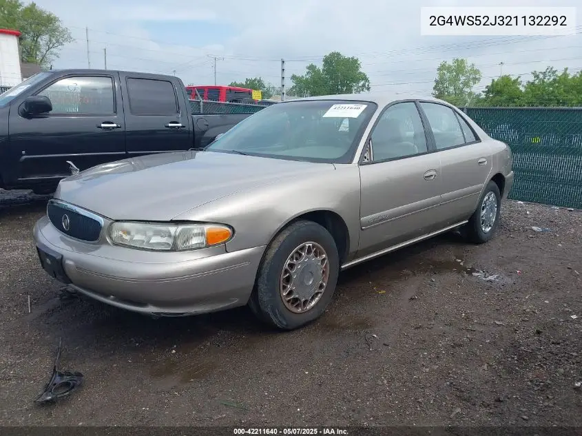2002 Buick Century Custom VIN: 2G4WS52J321132292 Lot: 42211640