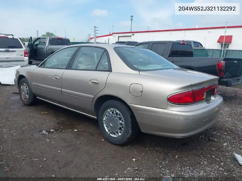 2002 Buick Century Custom VIN: 2G4WS52J321132292 Lot: 42211640