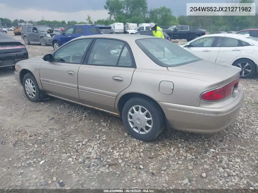 2002 Buick Century Custom VIN: 2G4WS52JX21271982 Lot: 42499665