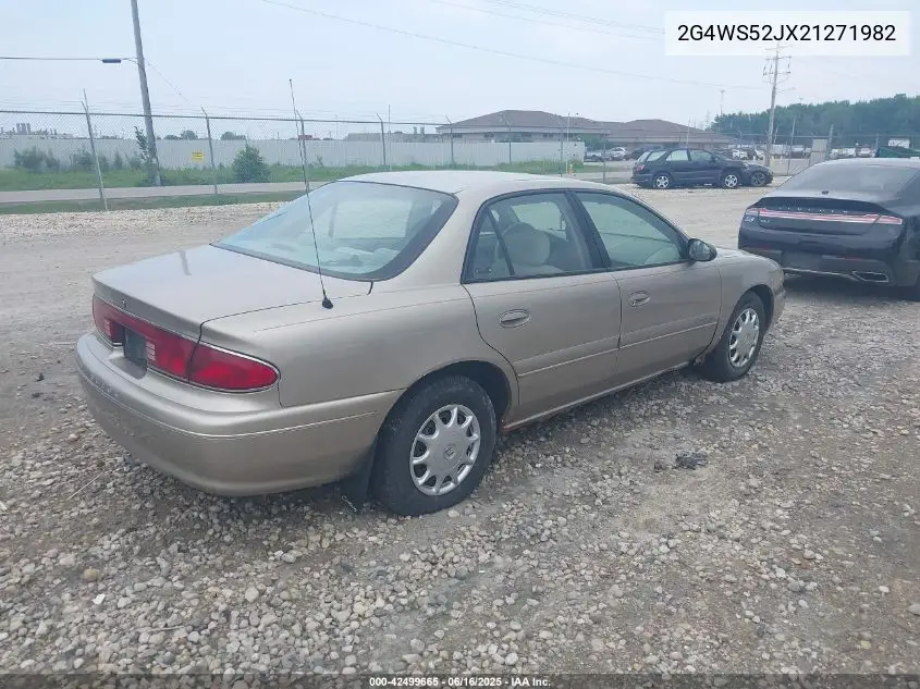 2002 Buick Century Custom VIN: 2G4WS52JX21271982 Lot: 42499665