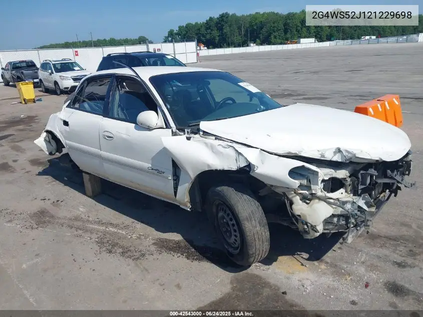 2002 Buick Century Custom VIN: 2G4WS52J121229698 Lot: 42543000