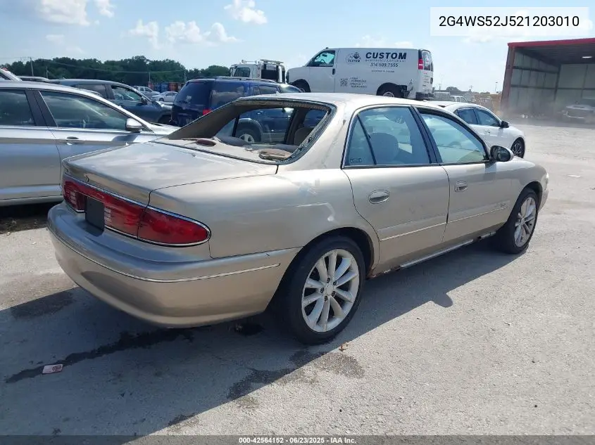 2002 Buick Century Custom VIN: 2G4WS52J521203010 Lot: 42564152