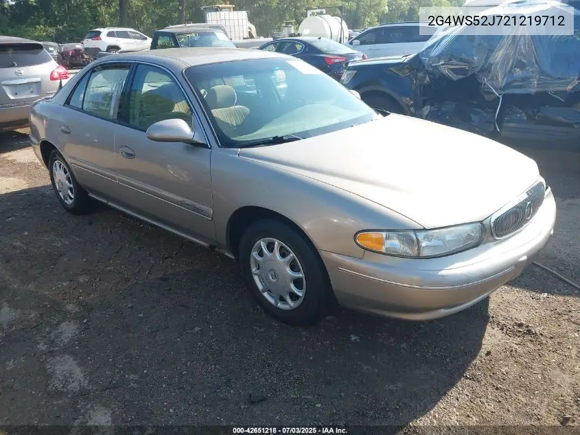 2002 Buick Century Custom VIN: 2G4WS52J721219712 Lot: 42651218
