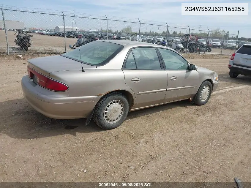 2003 Buick Century Custom VIN: 2G4WS52J631165255 Lot: 30062945