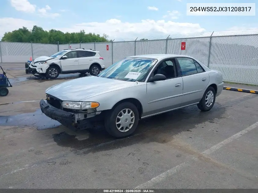 2003 Buick Century Custom VIN: 2G4WS52JX31208317 Lot: 42190524