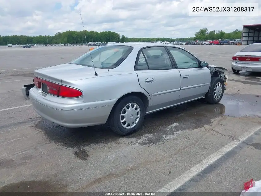 2003 Buick Century Custom VIN: 2G4WS52JX31208317 Lot: 42190524