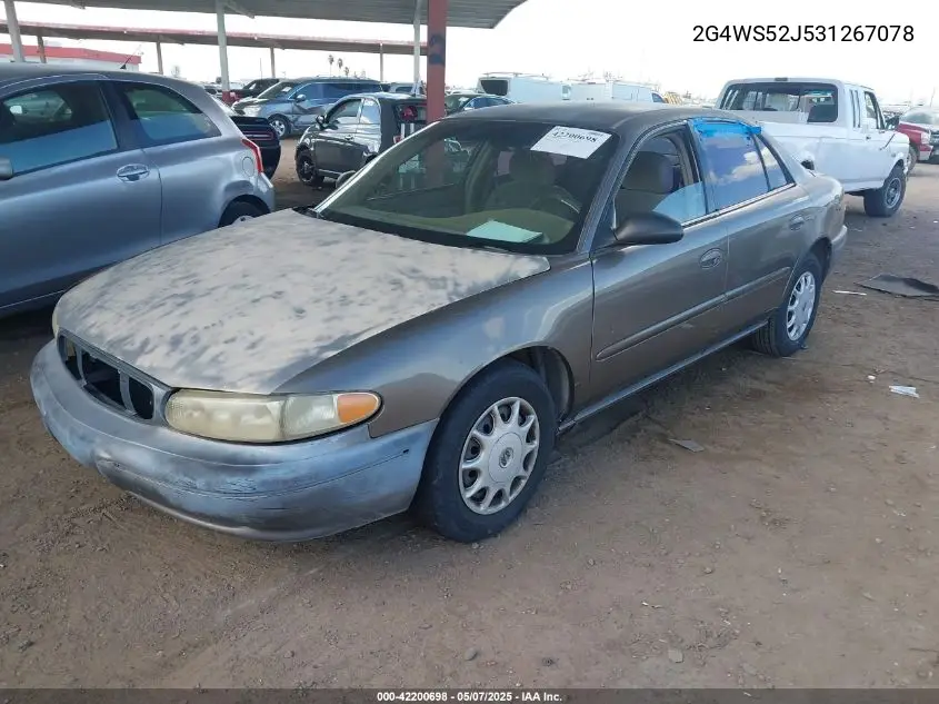 2003 Buick Century Custom VIN: 2G4WS52J531267078 Lot: 42200698