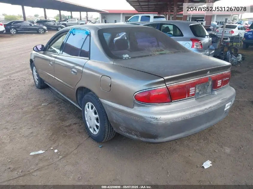 2003 Buick Century Custom VIN: 2G4WS52J531267078 Lot: 42200698