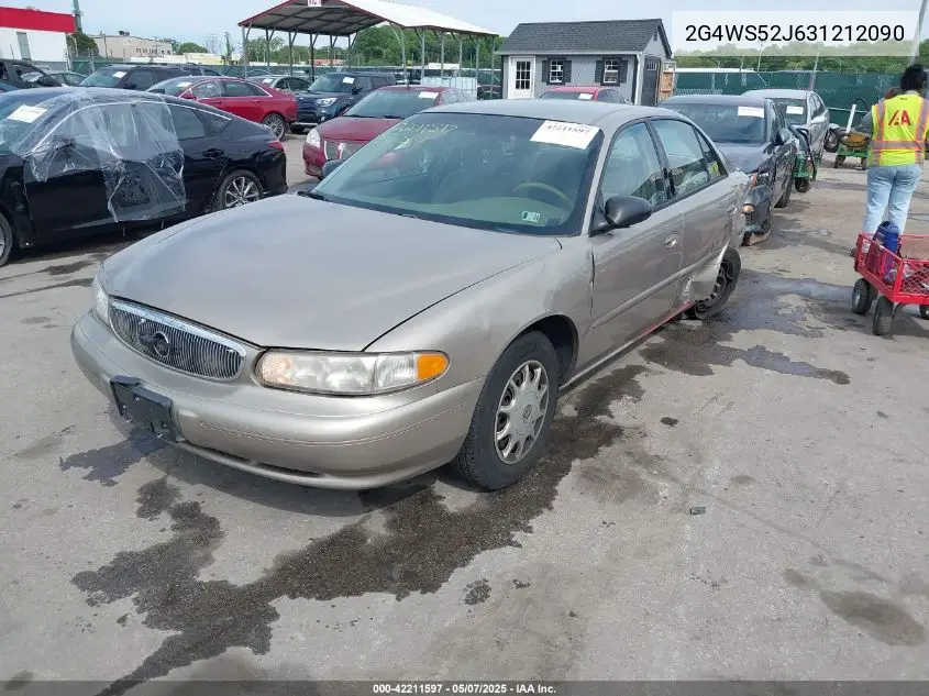 2003 Buick Century Custom VIN: 2G4WS52J631212090 Lot: 42211597