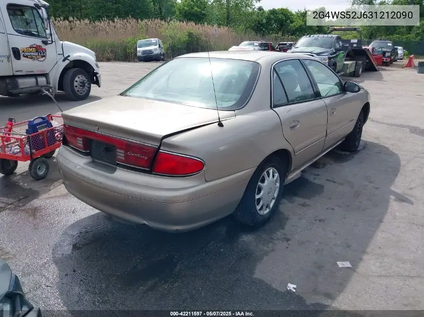 2003 Buick Century Custom VIN: 2G4WS52J631212090 Lot: 42211597