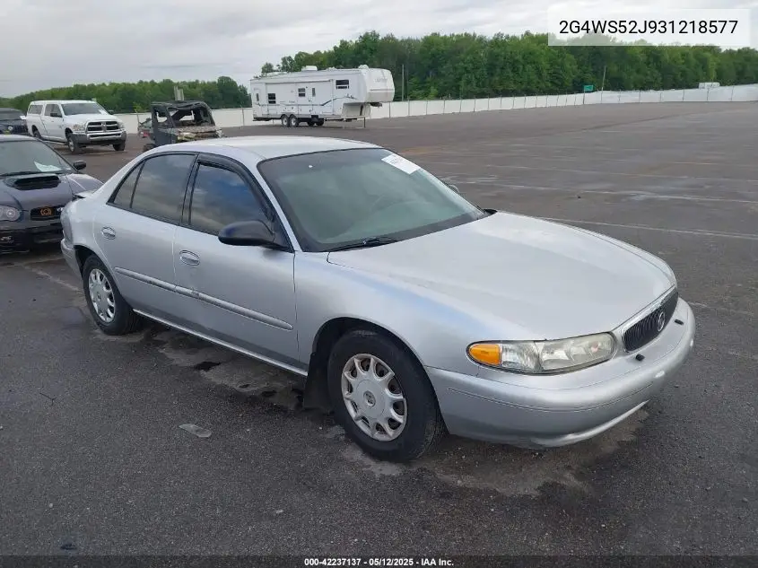 2003 Buick Century Custom VIN: 2G4WS52J931218577 Lot: 42237137