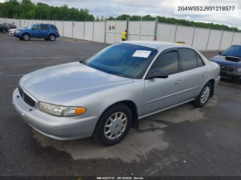 2003 Buick Century Custom VIN: 2G4WS52J931218577 Lot: 42237137