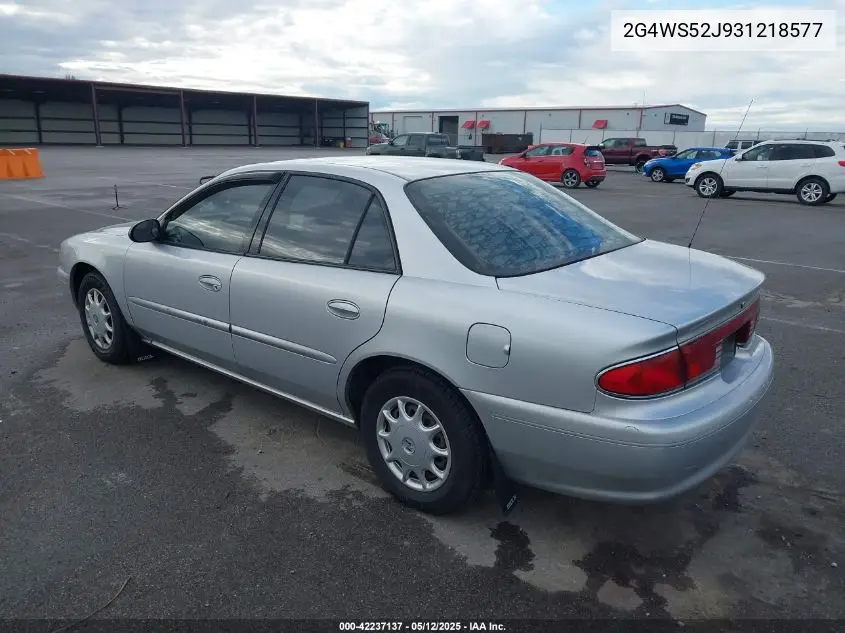 2003 Buick Century Custom VIN: 2G4WS52J931218577 Lot: 42237137