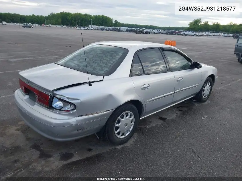 2003 Buick Century Custom VIN: 2G4WS52J931218577 Lot: 42237137