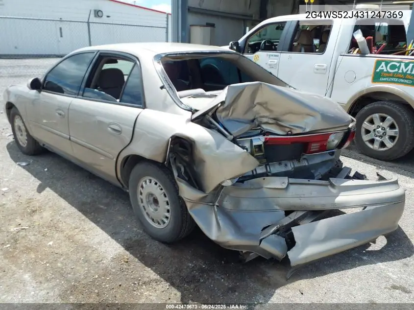 2003 Buick Century Custom VIN: 2G4WS52J431247369 Lot: 42470673