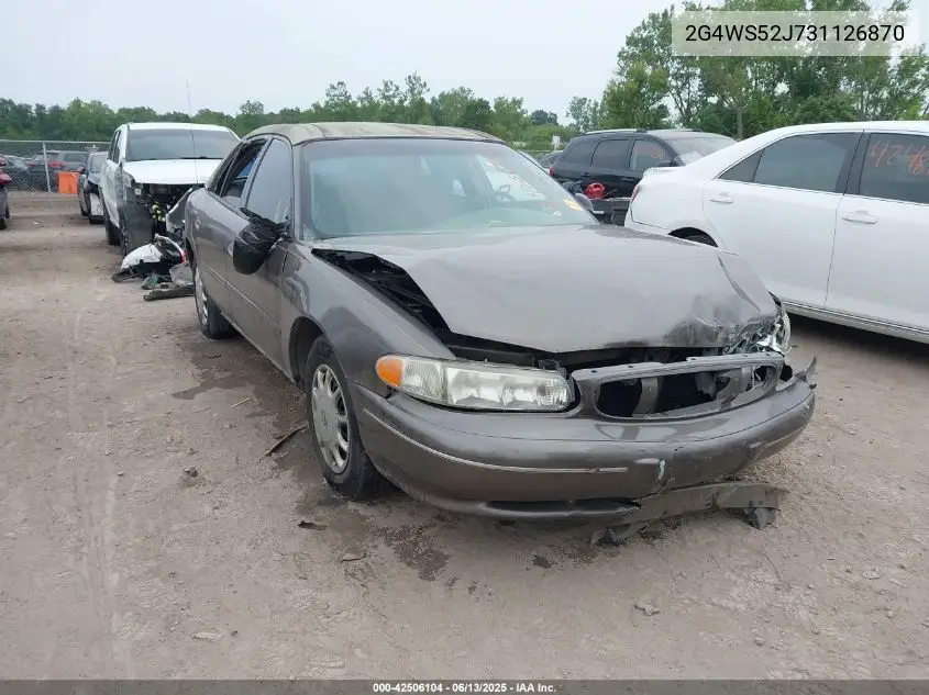 2003 Buick Century Custom VIN: 2G4WS52J731126870 Lot: 42506104