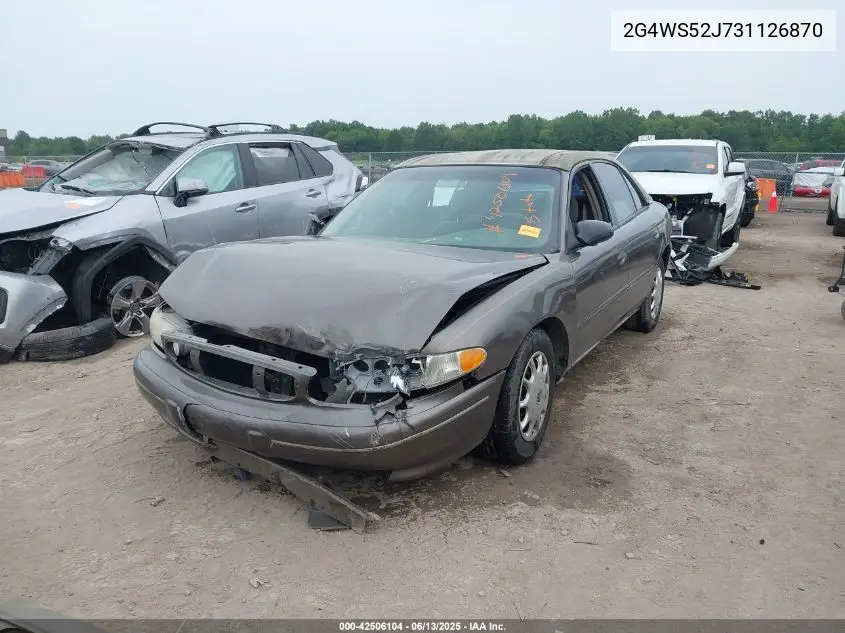 2003 Buick Century Custom VIN: 2G4WS52J731126870 Lot: 42506104