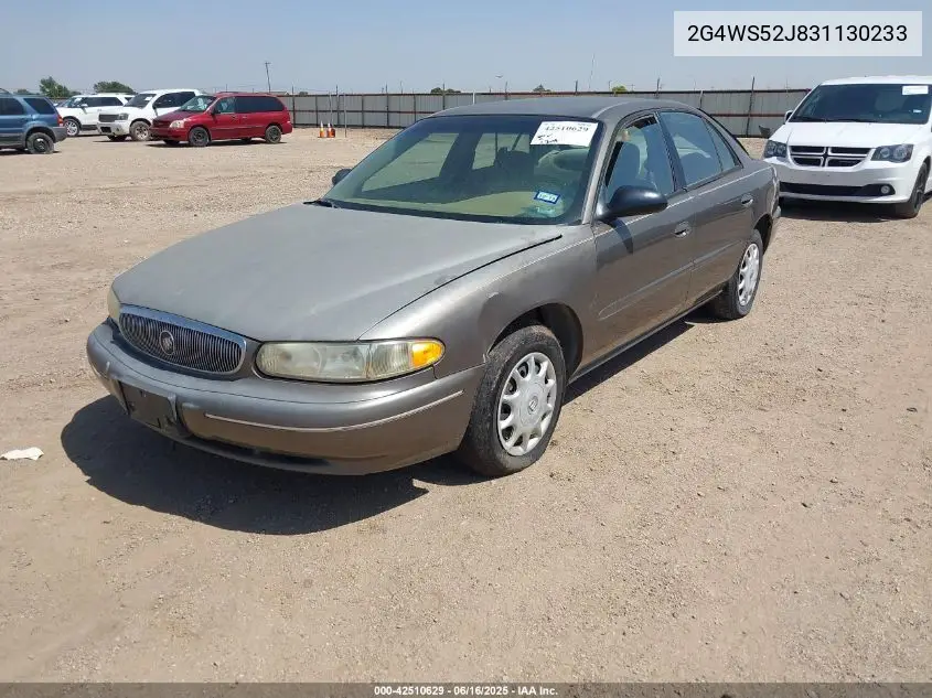 2003 Buick Century Custom VIN: 2G4WS52J831130233 Lot: 42510629