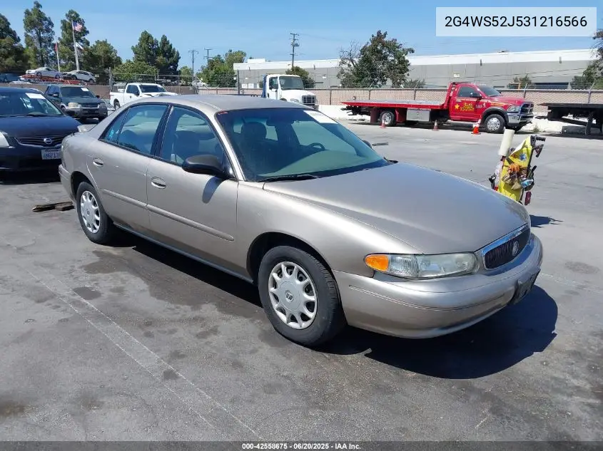 2003 Buick Century Custom VIN: 2G4WS52J531216566 Lot: 42558675