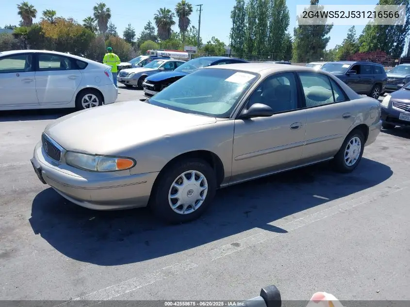 2003 Buick Century Custom VIN: 2G4WS52J531216566 Lot: 42558675
