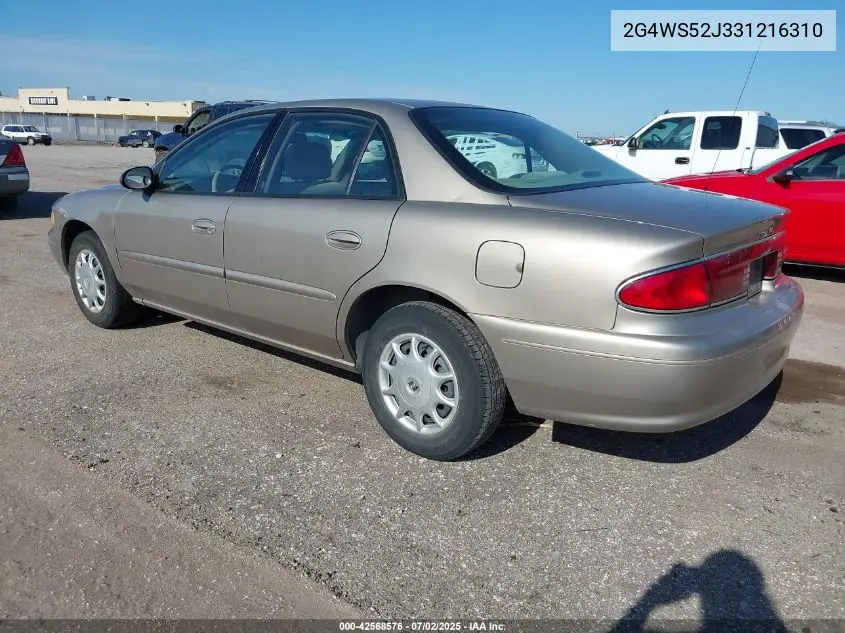 2G4WS52J331216310 2003 Buick Century Custom
