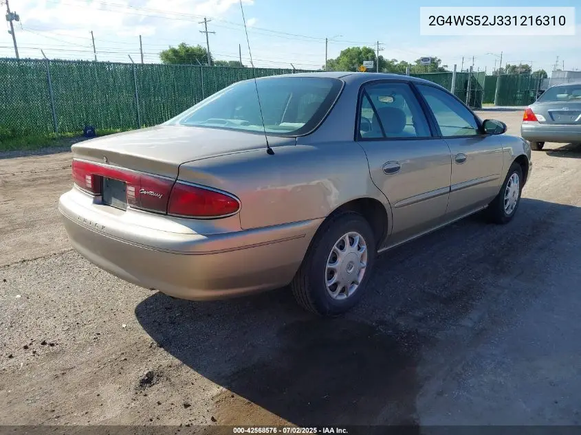 2G4WS52J331216310 2003 Buick Century Custom