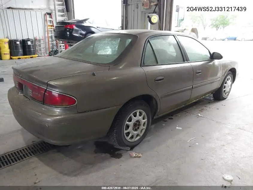 2003 Buick Century Custom VIN: 2G4WS52J331217439 Lot: 42572939