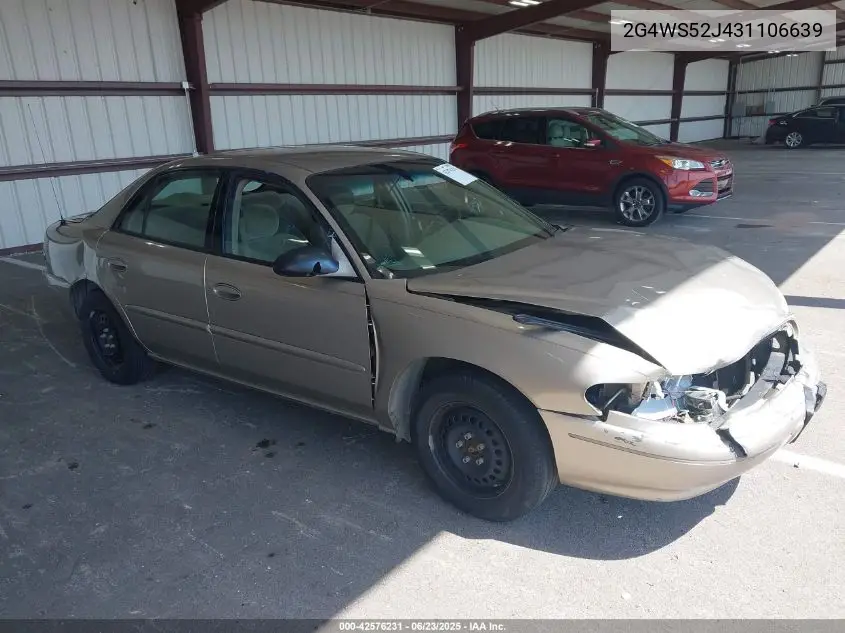 2003 Buick Century Custom VIN: 2G4WS52J431106639 Lot: 42576231