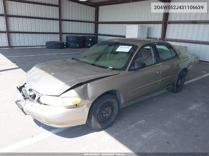 2003 Buick Century Custom VIN: 2G4WS52J431106639 Lot: 42576231