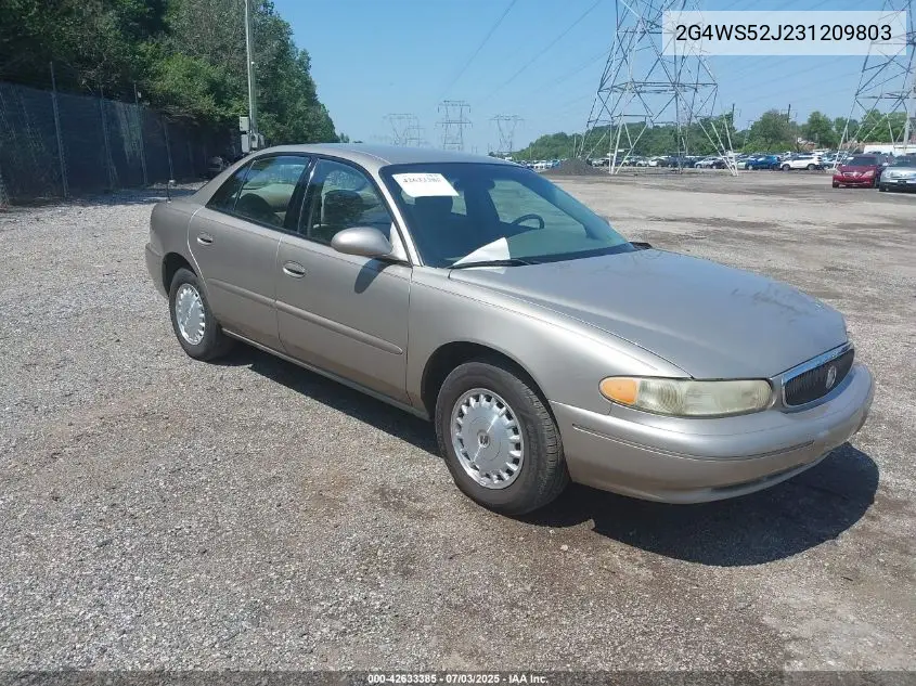 2003 Buick Century Custom VIN: 2G4WS52J231209803 Lot: 42633385