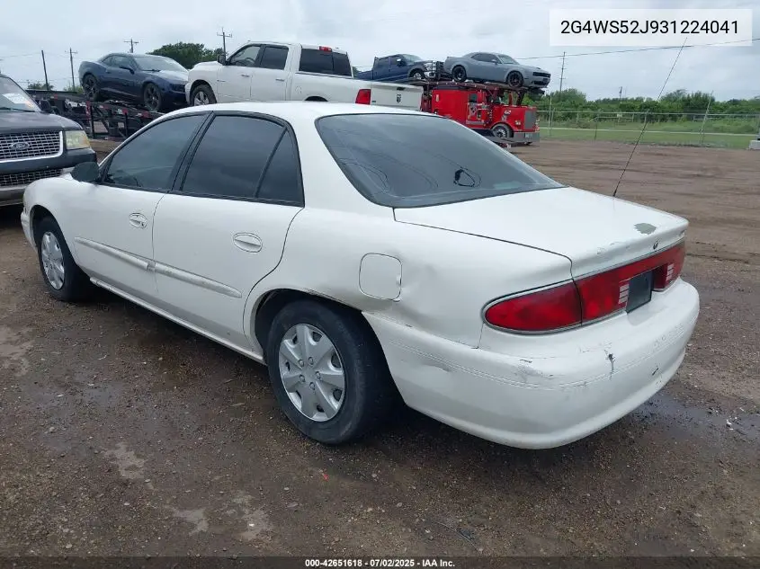 2003 Buick Century Custom VIN: 2G4WS52J931224041 Lot: 42651618