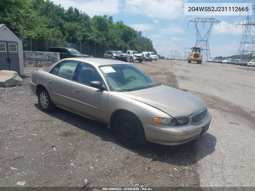 2003 Buick Century Custom VIN: 2G4WS52J231112665 Lot: 42694322