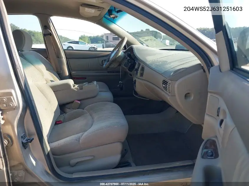 2003 Buick Century Custom VIN: 2G4WS52J631251603 Lot: 42707900