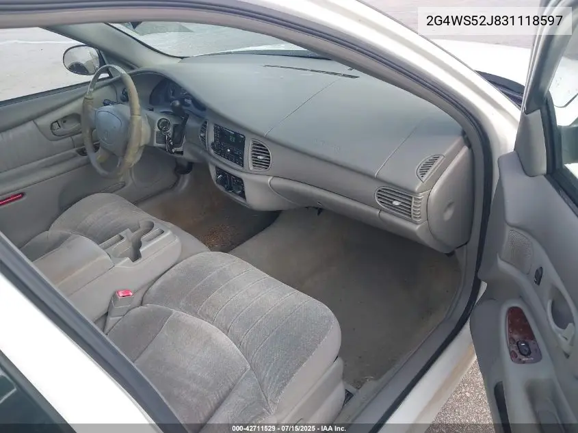 2003 Buick Century Custom VIN: 2G4WS52J831118597 Lot: 42711529