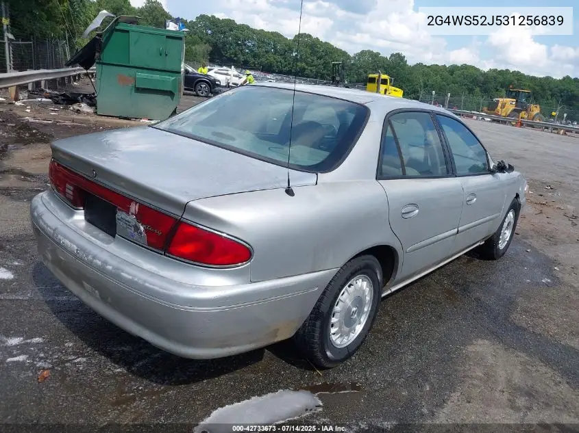 2003 Buick Century Custom VIN: 2G4WS52J531256839 Lot: 42733673