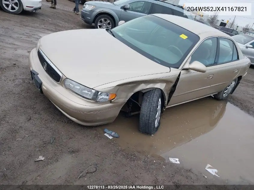 2004 Buick Century Custom VIN: 2G4WS52JX41167821 Lot: 12278113