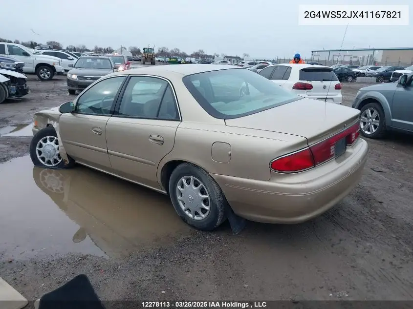 2004 Buick Century Custom VIN: 2G4WS52JX41167821 Lot: 12278113