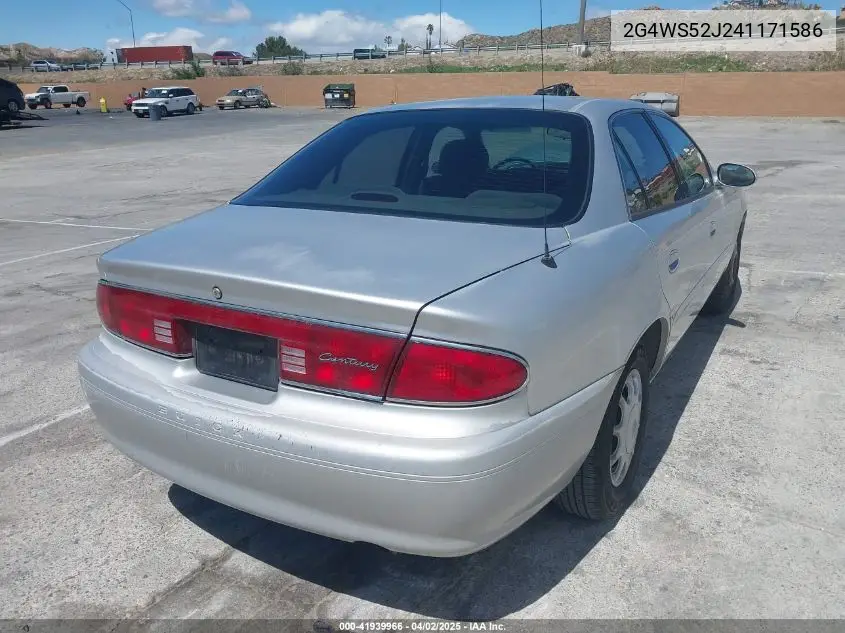 2004 Buick Century VIN: 2G4WS52J241171586 Lot: 41939966